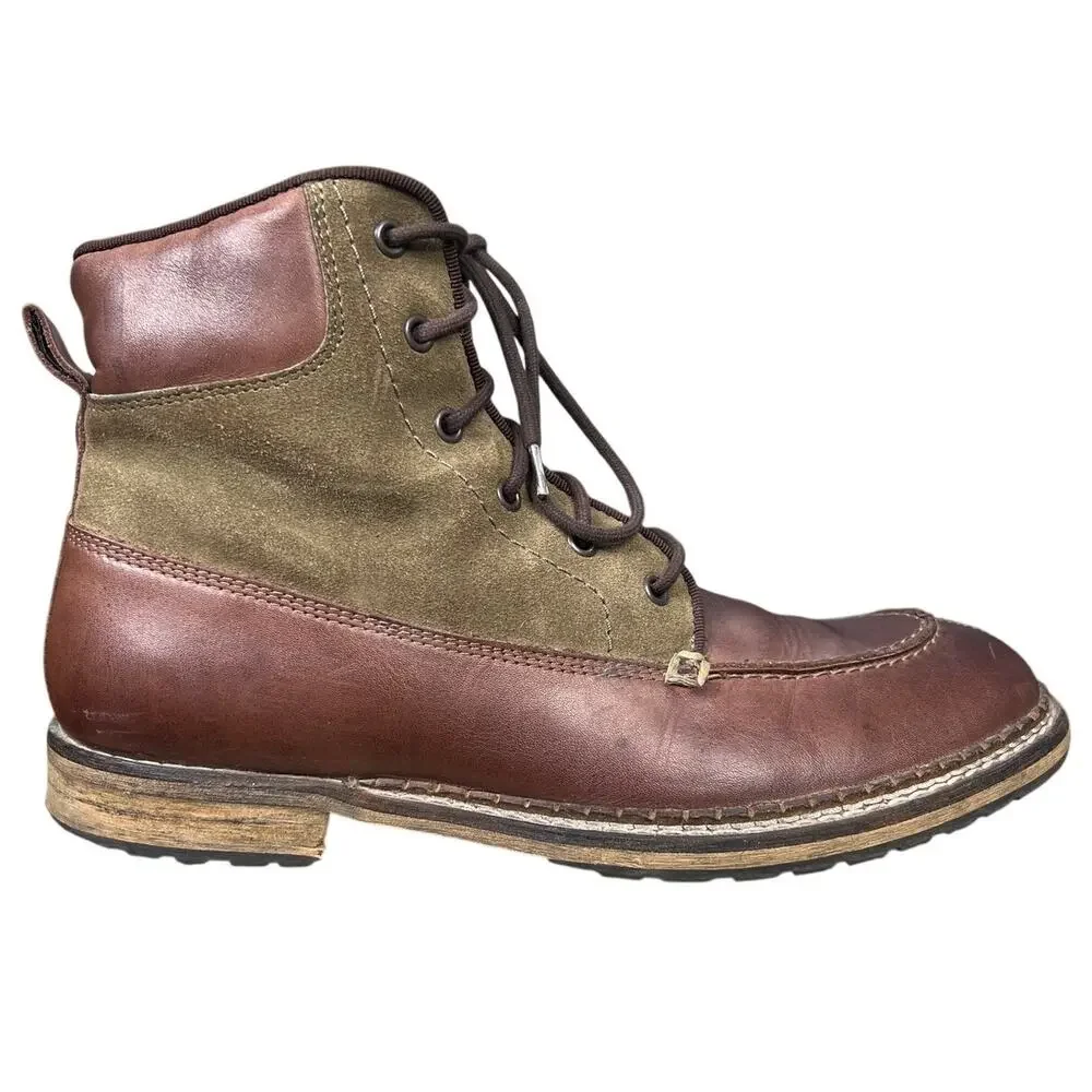 Vintage Armani Jeans Stivaletti Uomo Brown Field Chukka Boot Size 44 US 11
